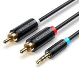  Dây cáp âm thanh chất lượng cao 3.5MM Male to 2-Male RCA VENTION BCLBF (1M, 3.5MM to RCA) 