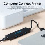  Hub Mở Rộng Kết Nối Đa Năng VENTION CHKBB (USB3.0 to USB 3.0*4) 