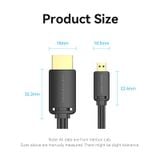  Cáp Chuyển HDMI-D to HDMI-A Bi-Directional VENTION AGI (4K@60Hz, 18Gbps, HDR) 