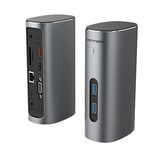  Hub Mở Rộng Kết Nối Đa Năng 12-in-1 VENTION TPJ (Type-C to HDMI/VGA/USB3.1Gen 2/Type C 3.1Gen2/USB3.0*2/RJ45/SD/TF/3.5mm/PD/DC Docking Station EU) 