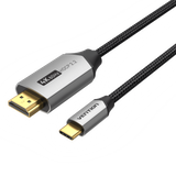  Cáp Chuyển Type-C to HDMI 4K VENTION CRBBH (4K@60Hz, Cotton Braided, 2M, HDCP2.2) 