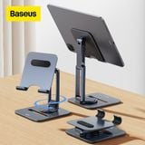  Giá Đỡ Máy Tính Bảng Baseus Desktop Biaxial Foldable Metal Stand Cho iPad Stable Xoay 360° Bằng Kim Loại Có Thể Gập Lại 