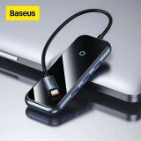  Hub Mở Rộng Kết Nối Đa Năng Baseus AcmeJoy HUB Docking Station Cho Macbook Laptop iPad Điện Thoại (HDMI 4K RJ45 USB3.0 SD/TF PD/Data Jack 3.5) 