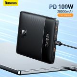  Pin Sạc Dự Phòng Laptop Baseus Blade High Power Digital Display Quick Charge Power Bank 20000mAh 100W (Sạc siêu nhanh, 4 cổng sạc Cx2 + USBx2, kèm cáp C to C, New Upgrade Version) 