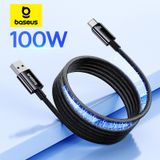 Cáp Sạc Nhanh Dây Nam Châm Chống Rối Baseus Tungsten Gold Magnetic USB to Type-C 100W (1m, 480Mbps) 