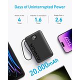  Pin Dự Phòng C+A ANKER Prime A1647 20000mAh 22.5W (Digital Display, ActiveShield™ 2.0, With Built-In USB-C cable) 