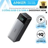 Pin Dự Phòng 2C+1A ANKER 737 GaN Prime A1289 24000mAh 140W (Smart LED Display, MultiProtect System, ActiveShield™ 2.0) 