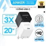  Củ Sạc Nhanh 1C ANKER PowerPort III A2149 20W (GaN Charger) 