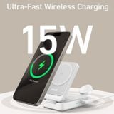  Đế Sạc Không Dây Từ Tính 3-in-1 Qi2 ANKER MagGo B2557 15W (MFi certified, Wireless PowerIQ™, Kèm củ sạc 40W và cáp sạc C to C) 