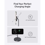  Đế Sạc Đứng Không Dây Từ Tính 2-in-1 Qi2 ANKER MagGo A2544 15W (Xoay Ngang 360° & Dọc 45°, Sạc Không Dây Chuẩn Qi2, Dual LED Charging Indicators) 