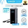  Pin Dự Phòng Kiêm Củ Sạc ANKER Prime Fusion A1339 9600mAh 65W (1.3inch LCD Display, MultiProtect System, 2*Type-C Port, Kèm Cáp C to C 100W) 