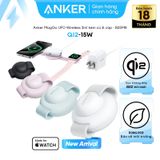  Đế Sạc Không Dây Từ Tính 3-in-1 Qi2 ANKER MagGo UFO B25M8 15W (Foldable Pad, Kèm củ sạc và cáp sạc C to C) 