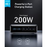  Trạm Sạc Nhanh 4C+2A ANKER Prime A2683 200W (ActiveShield™ 3.0) 