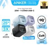  Củ Sạc Nhanh 1C ANKER Zolo A2656 25W (PowerIQ™ 3.0, MultiProtect™) 