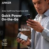  Pin Dự Phòng Kiêm Củ Sạc 2C+1A ANKER 733 Fusion GaNPrime A1651 10000mAh 65W (ActiveShield™ 2.0,  MultiProtect System) 