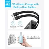  Pin Dự Phòng Kèm Cáp Type-C + Lightning ANKER Zolo A1680 10000mAh 30W (USB + Type-C Port, Digital Display) 