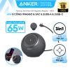  Đế Sạc Đứng Không Dây Từ Tính 8-in-1 ANKER 637 MagGo A9137 65W (Sạc Không Dây 7.5W, PowerIQ™ 3.0, ActiveShield™ 2.0,  1*Magnetic Wireless + 3*AC Outlets + 2*USB-A + 2*USB-C, 1.5m AC Power Cord) 