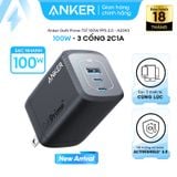  Củ Sạc Nhanh 2C+1A ANKER 737 Prime A2343 100W (PowerIQ™ 4.0, ActiveShield™ 2.0, GaN II, Anker GaNPrime™) 