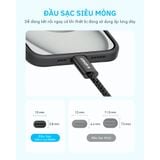  Cáp Sạc Nhanh C to C ANKER Zolo A8060 240W (1m, 480Mbps, Nylon Braided) 