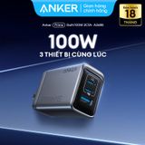  Củ Sạc Nhanh 2C+1A ANKER GaNPrime A2688 100W (ActiveShield™ 2.0, MultiProtect™, GaNPrime™, PowerIQ™ 3.0) 