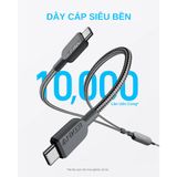  Cáp Sạc Nhanh C to 2C 2-in-1 ANKER A8895 140W (1.2m, 480Mbps, Nylon Braided Cable) 