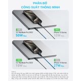  Cáp Sạc Nhanh C to 2C 2-in-1 ANKER A8895 140W (1.2m, 480Mbps, Nylon Braided Cable) 