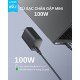  Củ Sạc Nhanh 1C ANKER Nano GaN B2679 100W (ActiveShield™ 2.0, Kèm Cáp C to C 1.8m) 