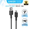  Cáp Sạc Nhanh USB to Type-C ANKER 322 A81H5 15W (480Mbps, Nylon Braided Cable) 