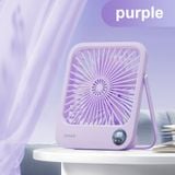  Quạt tích điện mini để bàn RTAKO W30 Ultra-Thin Card Fan (6000mAh, 5-Gear, 48H) 