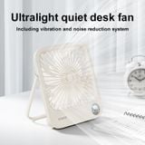  Quạt tích điện mini để bàn RTAKO W30 Ultra-Thin Card Fan (6000mAh, 5-Gear, 48H) 