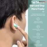  Tai nghe không dây cảm ứng Baseus Encok W09 True Wireless Earphones ( TWS, Intelligent Touch Control, Stereo Bass, Smart Connect) 