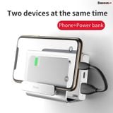  Bộ đế giữ điện thoại dán tường Baseus Wall Mounted Metal Holder (Aluminum Alloy, Two-phone Holder Stand) 