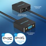  Bộ chuyển đổi HDMI to VGA VENTION ACRBB (Round Cable, with Female Micro USB + Audio Port) 