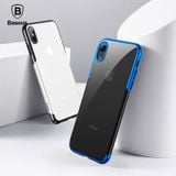  Ốp lưng trong suốt viền si màu Baseus Glitter Case cho iPhone XS/ XR/ XS Max (Hard PC, Ultra Thin Luxury Plating Plastic Case) 