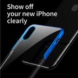  Ốp lưng trong suốt viền si màu Baseus Glitter Case cho iPhone XS/ XR/ XS Max (Hard PC, Ultra Thin Luxury Plating Plastic Case) 