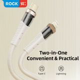  Cáp Sạc Nhanh 2 Đầu ROCK G20 Transparency Series 2-in-1 Fast Charge & Sync Cable 