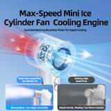  Quạt tích điện mini cầm tay RTAKO X5 High-Speed Cooling Fan (4800mAh, 15000RPM, sạc nhanh 20W, 3 Tốc Độ Quạt) 