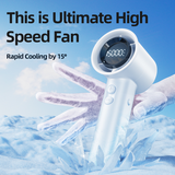  Quạt tích điện mini cầm tay RTAKO X5 High-Speed Cooling Fan (4800mAh, 15000RPM, sạc nhanh 20W, 3 Tốc Độ Quạt) 