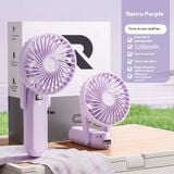  Quạt tích điện mini cầm tay RTAKO XJ-F01 Handheld Fan 1200mAh 