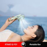  Quạt tích điện mini cầm tay RTAKO XJ-F01 Handheld Fan 1200mAh 