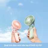  Quạt tích điện mini cầm tay RTAKO XJ-F01 Handheld Fan 1200mAh 