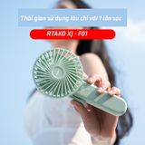  Quạt tích điện mini cầm tay RTAKO XJ-F01 Handheld Fan 1200mAh 