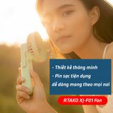  Quạt tích điện mini cầm tay RTAKO XJ-F01 Handheld Fan 1200mAh 