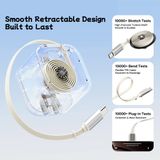  Củ Sạc Nhanh 2C ROCK Crayon Shinchan 35W (with Built-in 70cm Retractable Type-C Cable, GaN Smart Chip Technology, PD3.0, QC4.0, PPS, AFC, FCP, Smart Temperature Control, 8-Layer Safety Protection) 