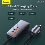  Tẩu sạc nhanh mở rộng 4 Port Baseus Share Together Extention Car Charger 120W (Extention up to 4 Port * 30W, QC/PD/PPS Fast Charging) 