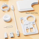  Hộp Đựng Bộ Cáp Sạc Đa Năng ROCK L14 (Lightning, Type-C, iWatch) 