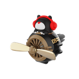  Máy Khuếch Tán Tinh Dầu Gắn Cửa Gió Xe Hơi ROCK Bear Aircraft Air Outlet Aroma Diffuser 