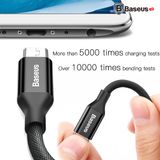  Cáp sạc nhanh, siêu bền Baseus Micro USB Yiven Series cho Smartphone Android Samsung/ Xiaomi/ Oppo/ Asus/ Huawei (2A, Quick charge 3.0) 