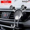  Bộ đế giữ điện thoại trên xe hơi Baseus YY Vehicle-mounted (Gắn khe gió, kèm cáp sạc Type C/ Lightning ) 