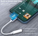  Cáp chuyển Lightning Sang Audio AUX 3.5mm Choetech AUX005 cho iPhone ( DAC / Hi-Res Audio and Phone Call With Microphone Support ) 